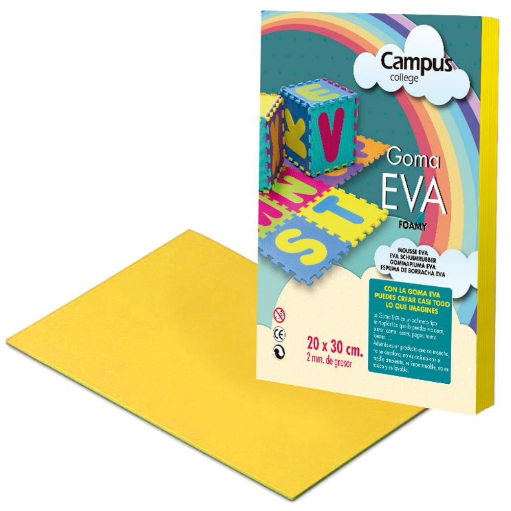 Goma Eva Campus College 200 x 300 mm Amarillo