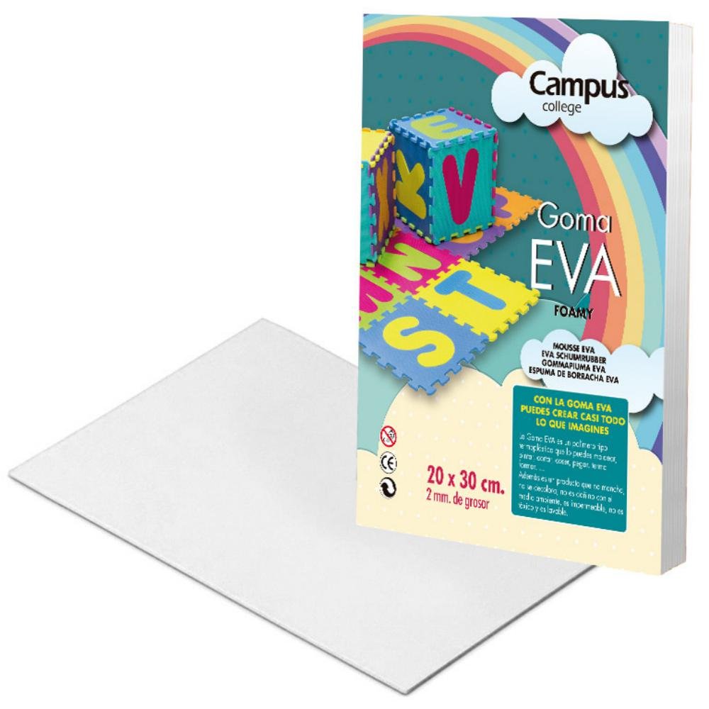 Goma Eva Campus College 200 x 300 mm Blanco