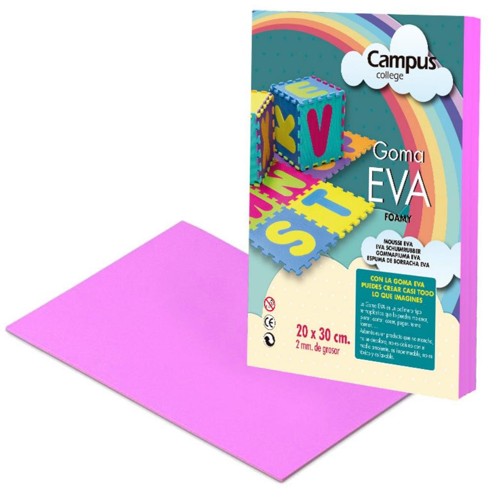 Goma Eva Campus College 200 x 300 mm Rosa