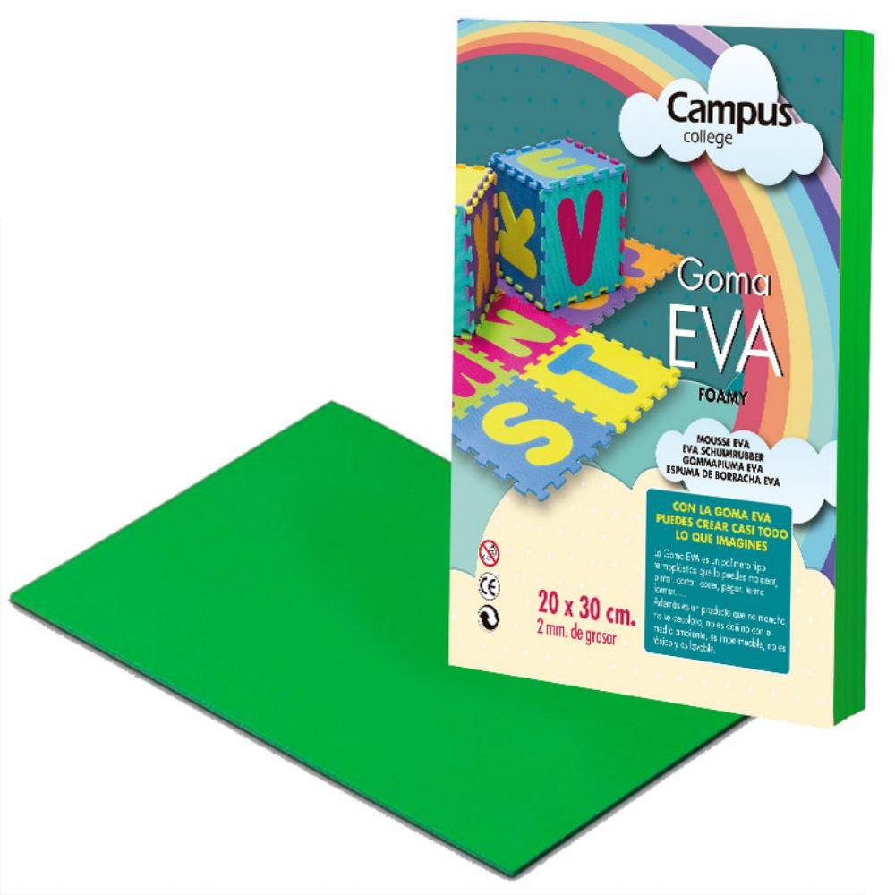 Goma Eva Campus College 200 x 300 mm Verde Oscuro