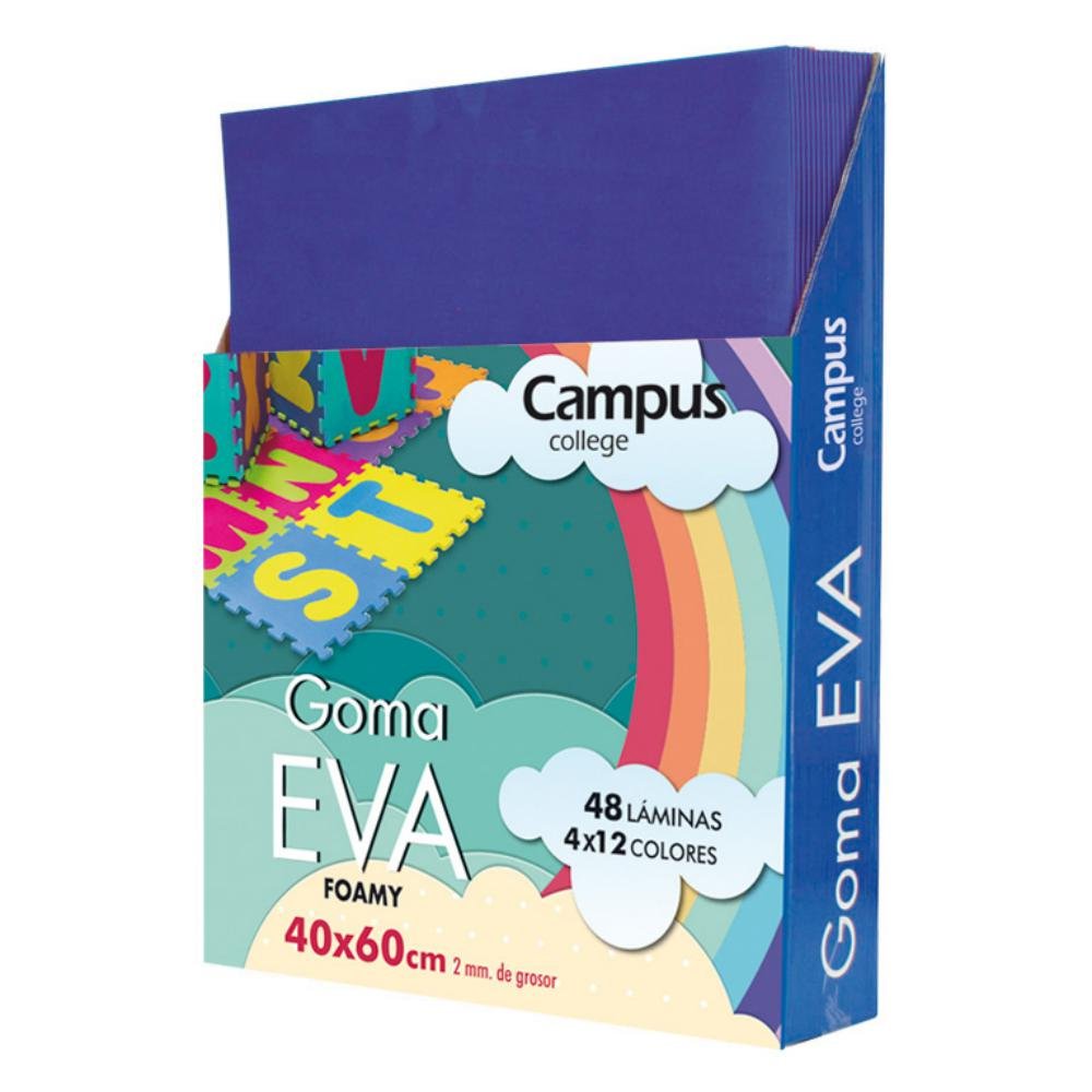Goma Eva Campus College 400 x 600 mm Azul Ultramar