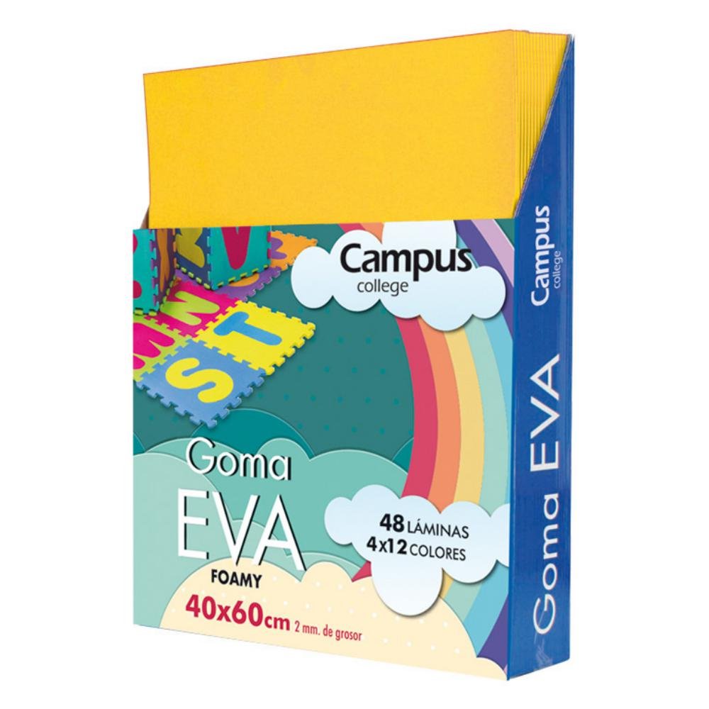 Goma Eva Campus College 400 x 600 mm Amarillo