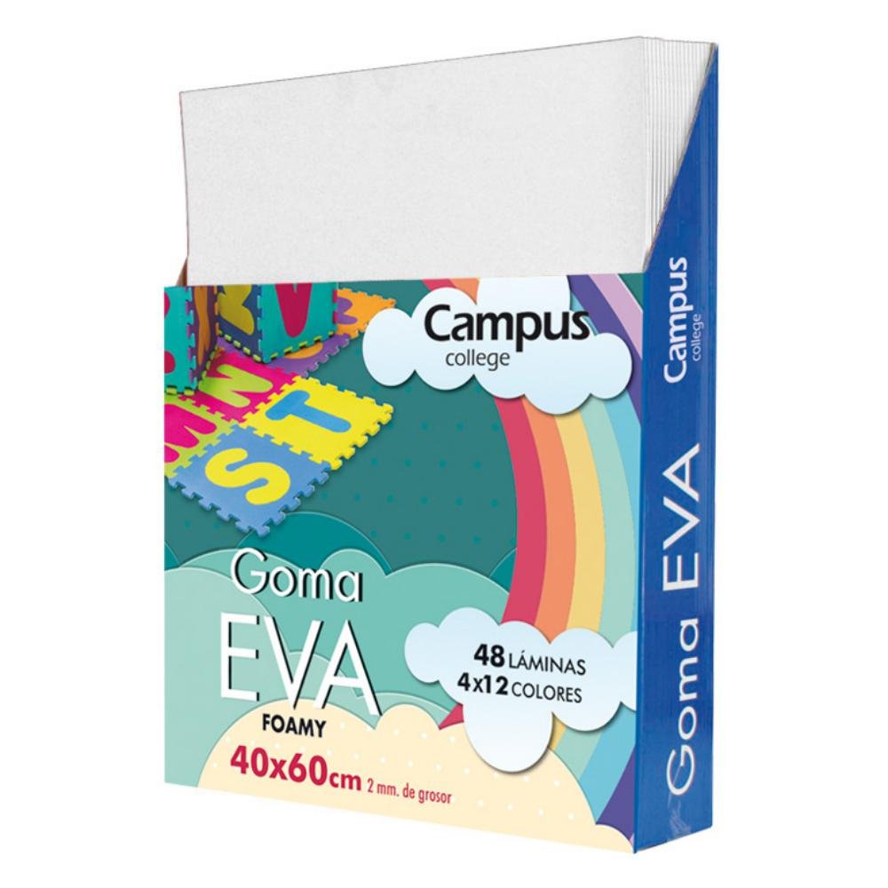 Goma Eva Campus College 400 x 600 mm Blanco