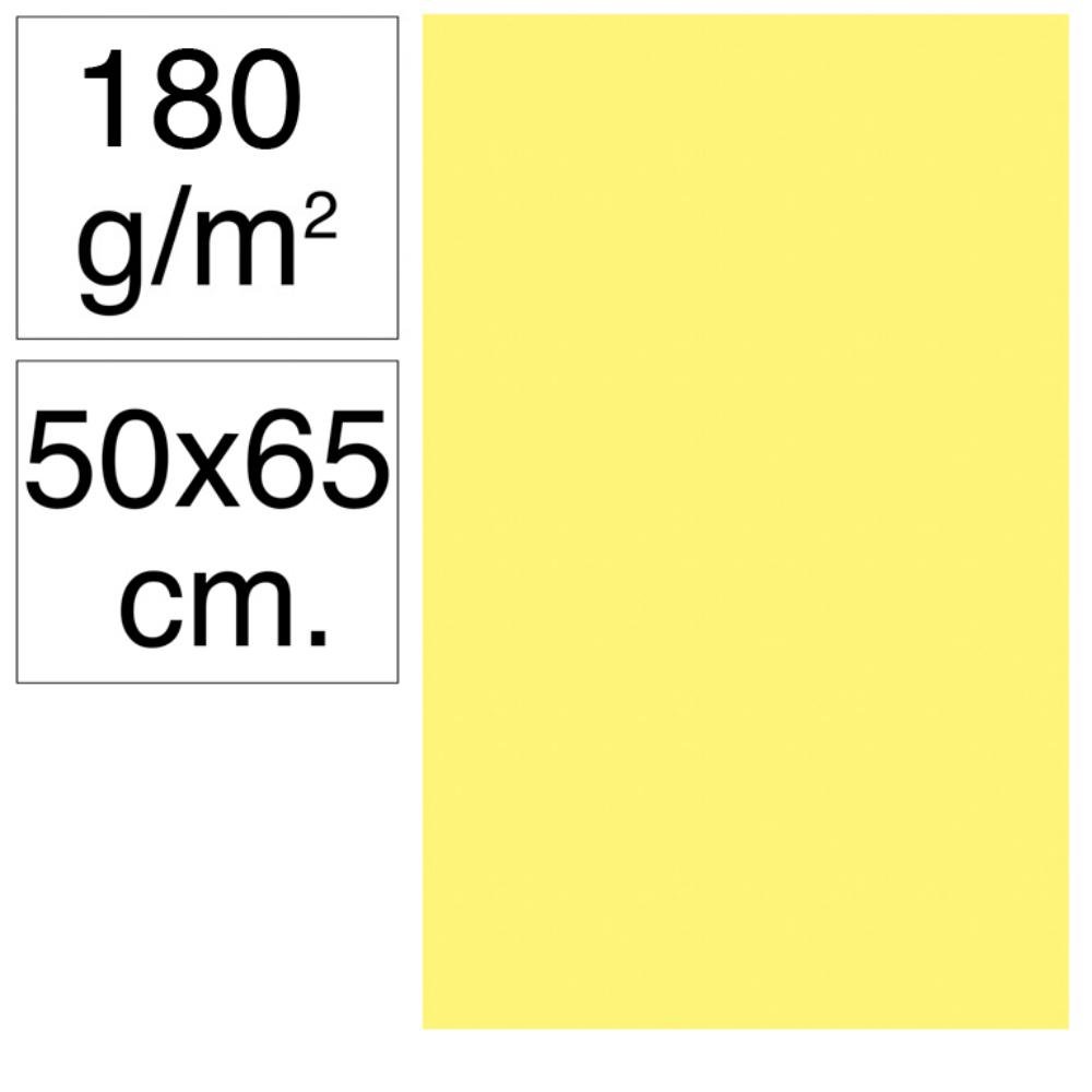 Cartulina Campus 500 x 650 mm 180g Amarillo Limón