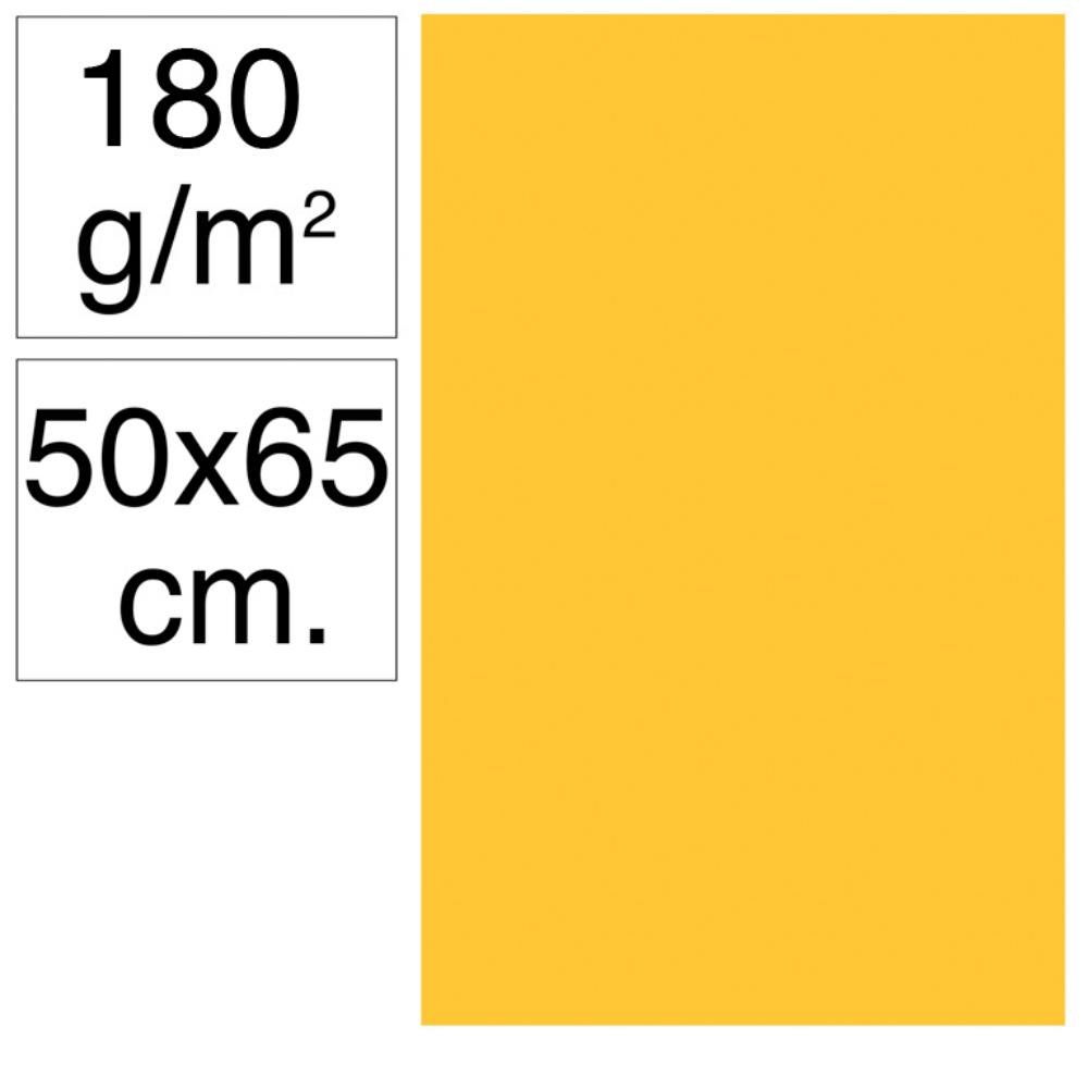 Cartulina Campus 500 x 650 mm 180g Amarillo Gualda