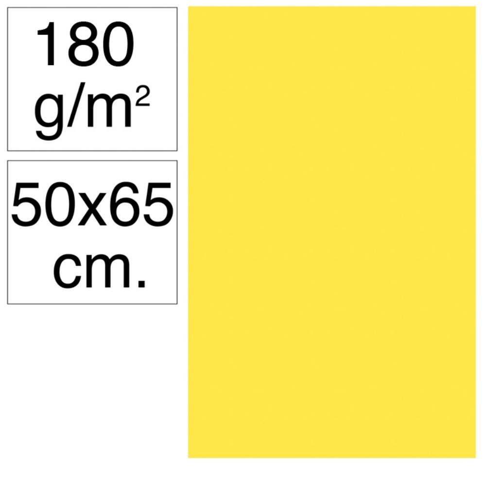 Cartulina Campus 500 x 650 mm 180g Amarillo Canario