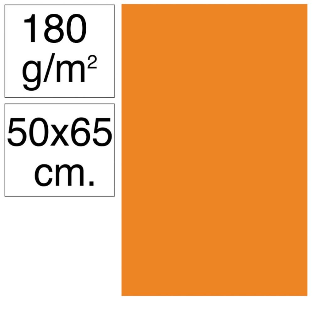 Cartulina Campus 500 x 650 mm 180g Naranja