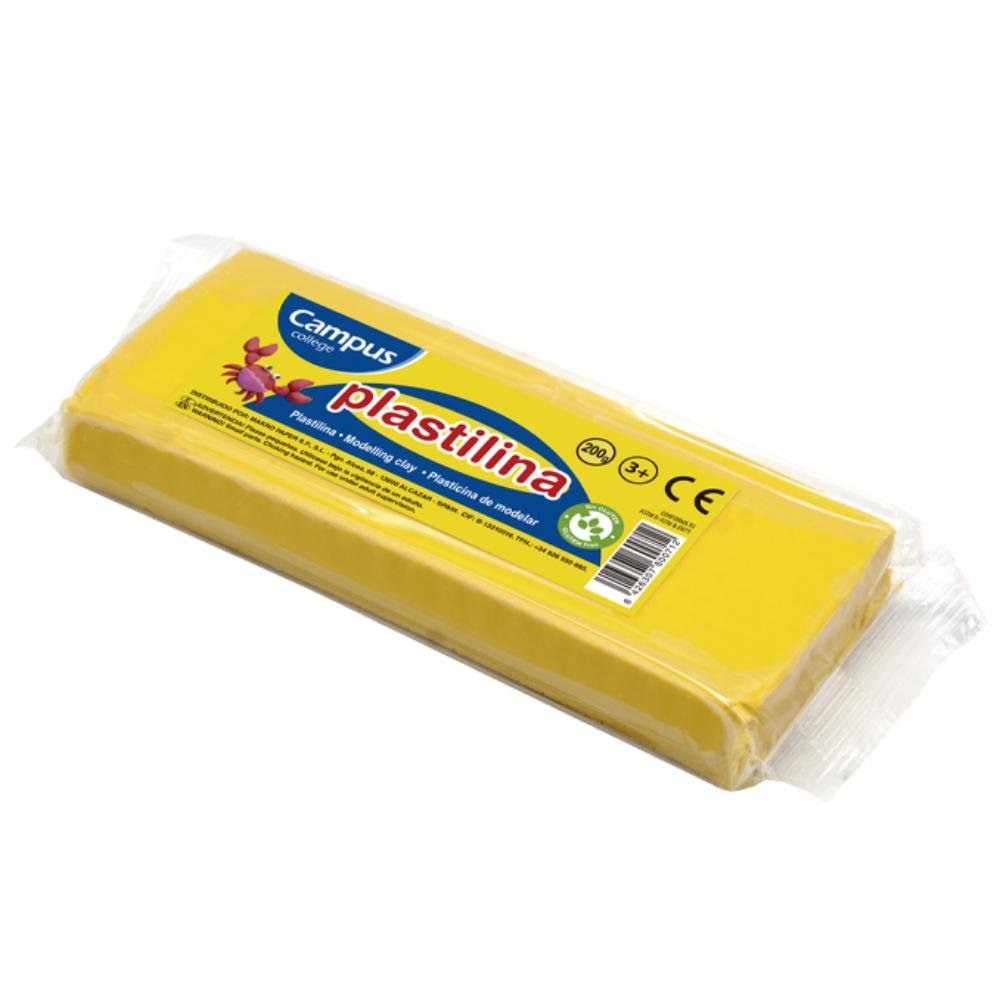 Plastilina Campus College 200g Amarillo