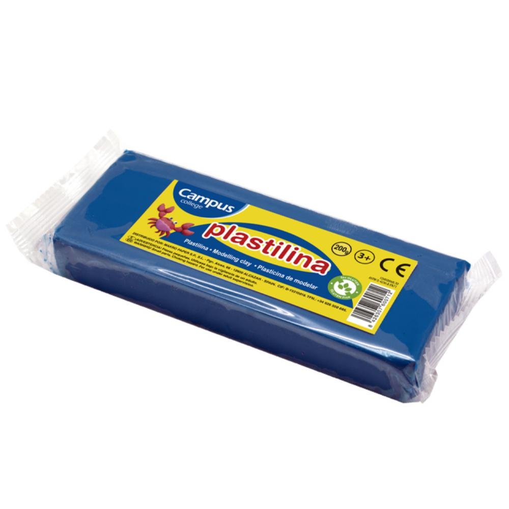 Plastilina Campus College 200g Azul Oscuro