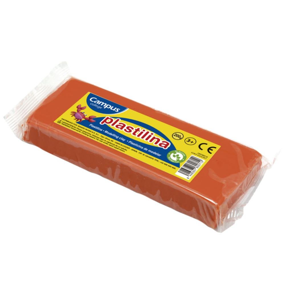 Plastilina Campus College 200g Naranja