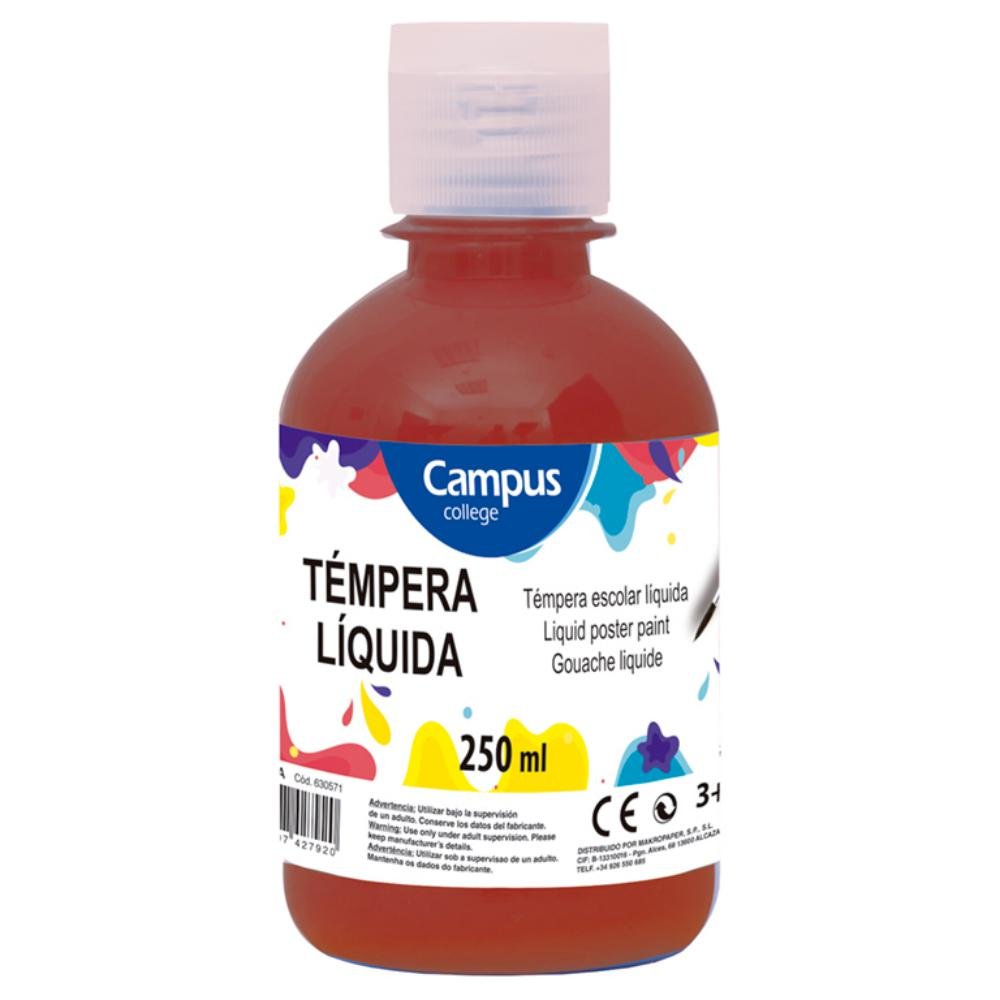Témpera Campus College 250 ml Marrón