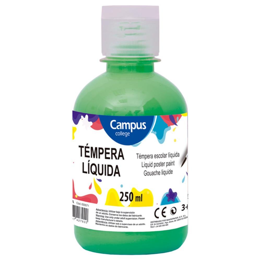 Témpera Campus College 250 ml Verde