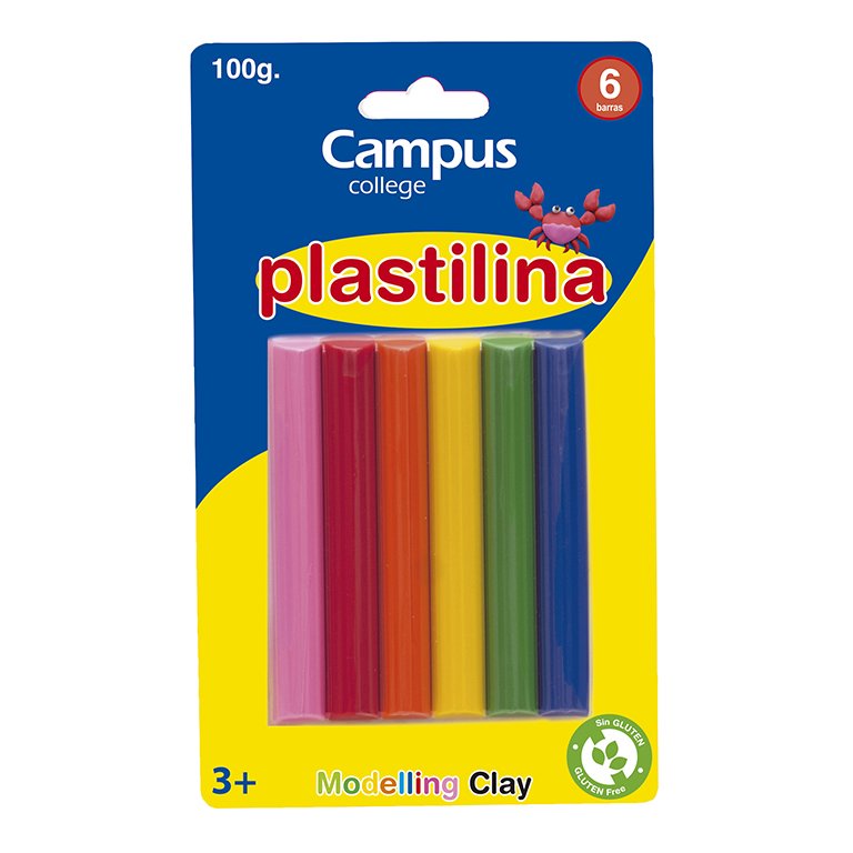 Plastilina Campus College 100g 6 Colores