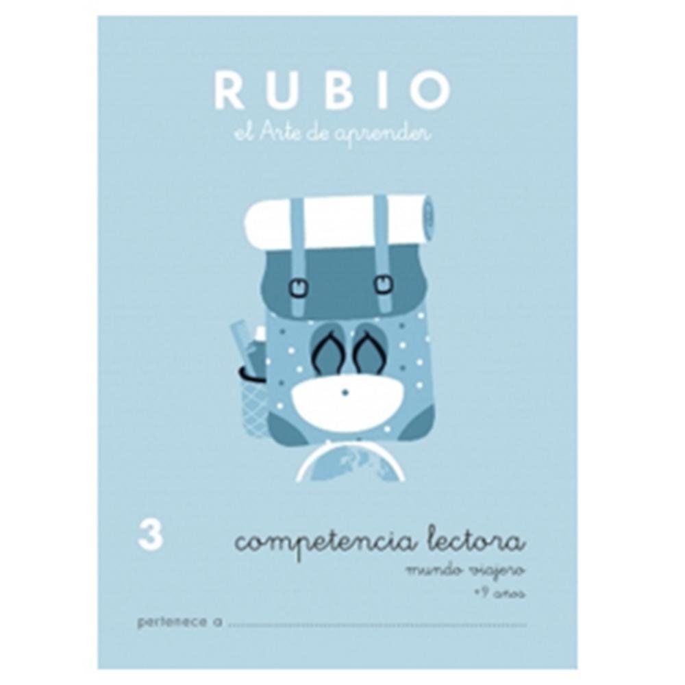 Cuaderno Rubio Competencia Lectora 3 Mundo Viaje A4