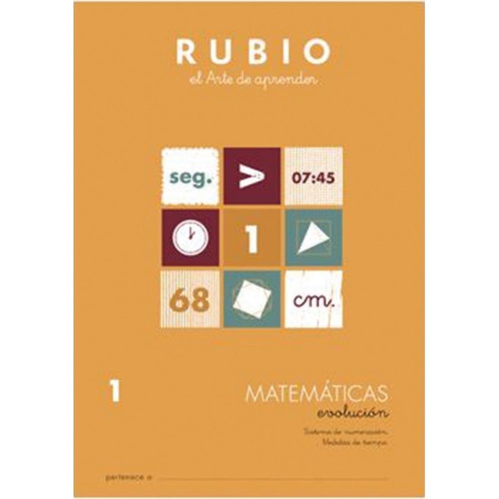 Cuaderno Rubio Matemáticas Evolución 1 10 ud.