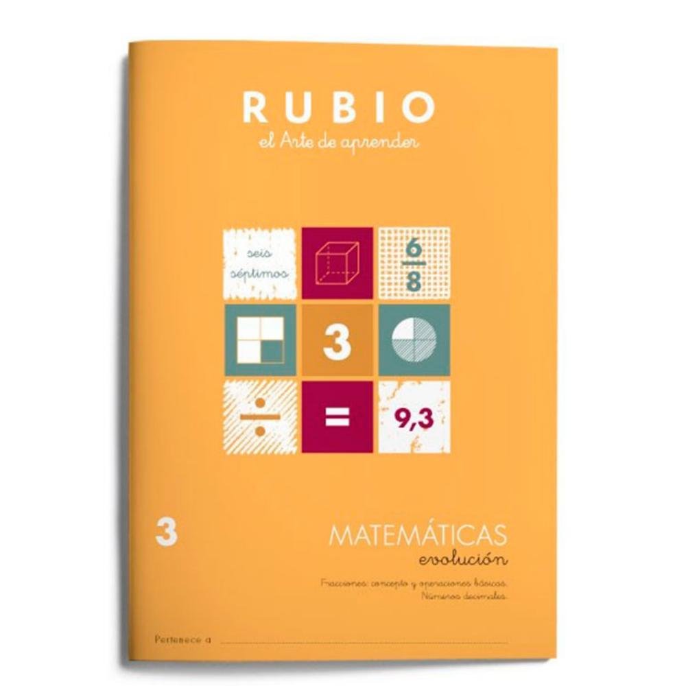 Cuaderno Rubio Matemáticas Evolución 3 10 ud.