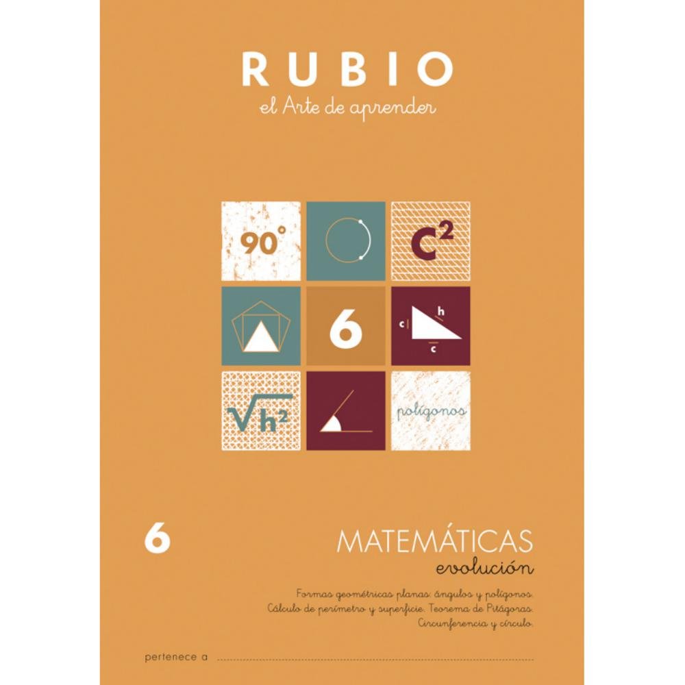 Cuaderno Rubio Matemáticas Evolución 6 10 ud.