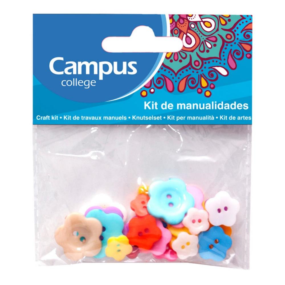 Set Manualidades Campus College Botón Flor