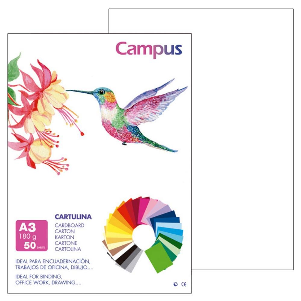 Cartulina Campus A3 Blanco 180g