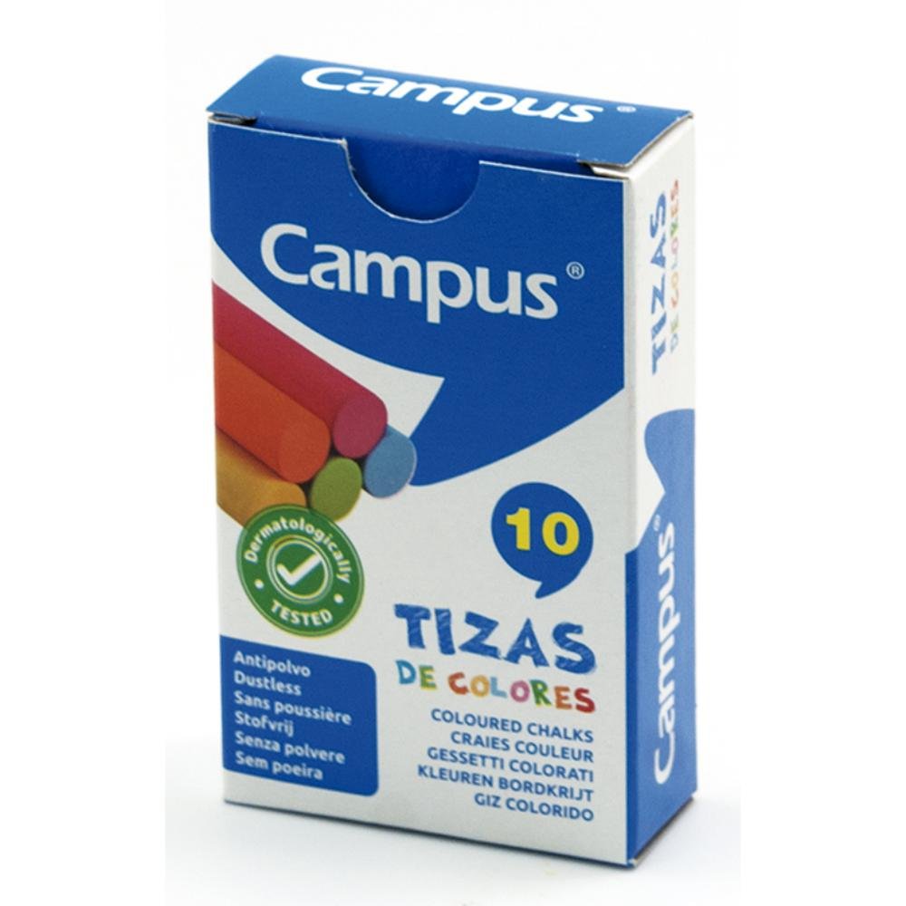 Tizas de Colores Campus Caja 10 ud.