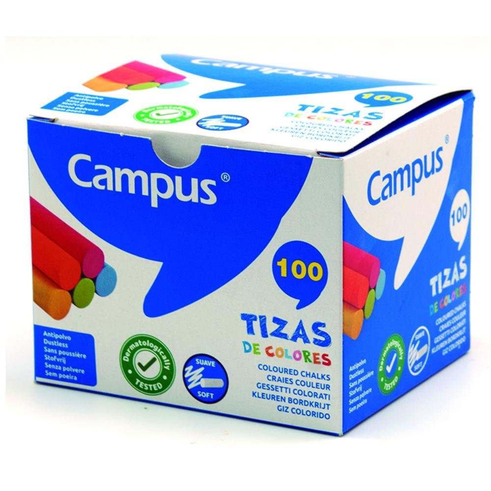 Tizas de Colores Campus Caja 100 ud.