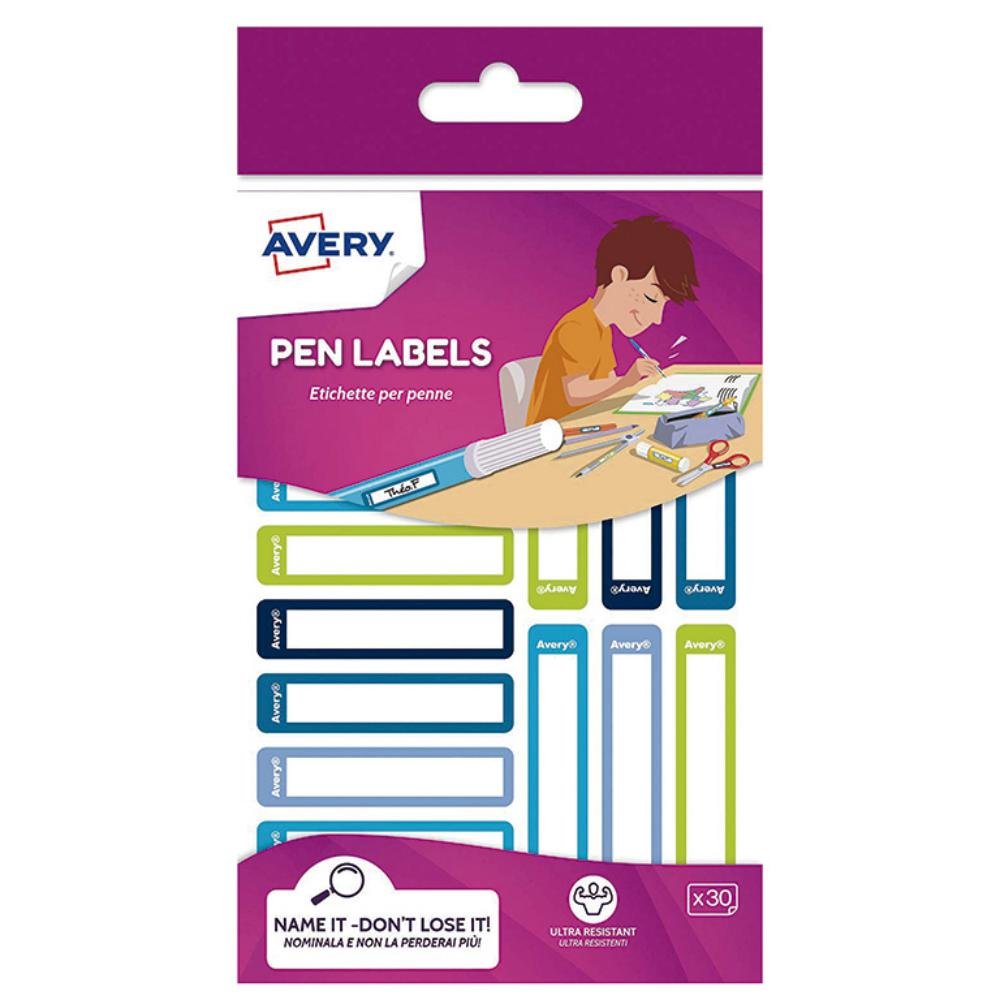 Etiquetas Avery Identificación 30 ud.