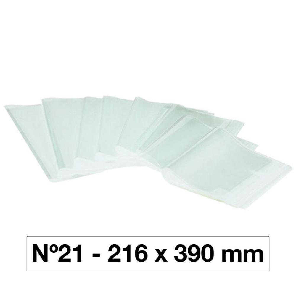 Forro Hecho para Libros Campus University 130 Micras PVC 216 x 390 mm Nº21 Transparente 5 ud.