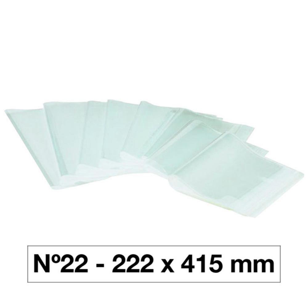 Forro Hecho para Libros Campus University 130 Micras PVC 222 x 415 mm Nº22 Transparente 5 ud.