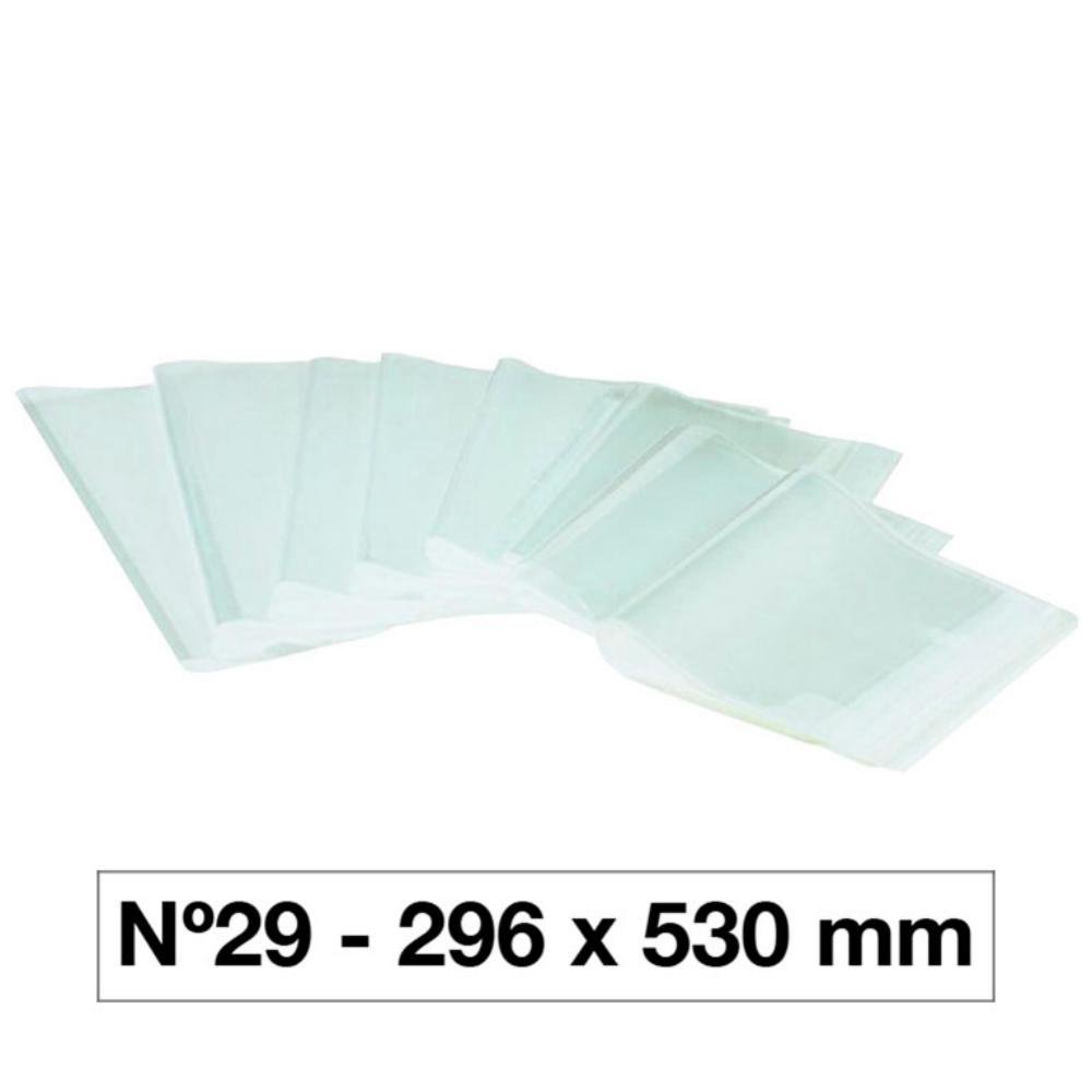 Forro Hecho para Libros Campus University 130 Micras PVC 296 x 530 mm Nº29 Transparente 5 ud.