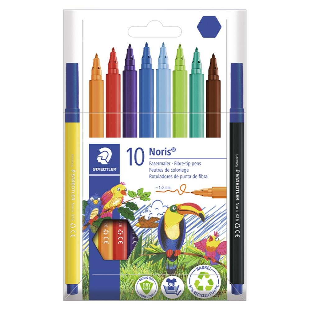 Rotuladores Staedtler Noris 326 Estuche 10 Colores