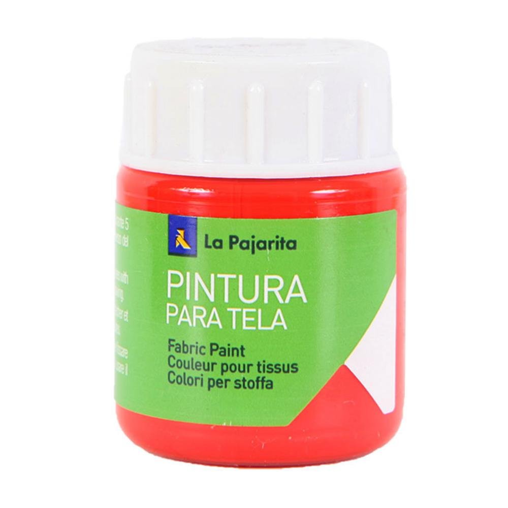 Pintura Tela La Pajarita 25 ml Escarlata