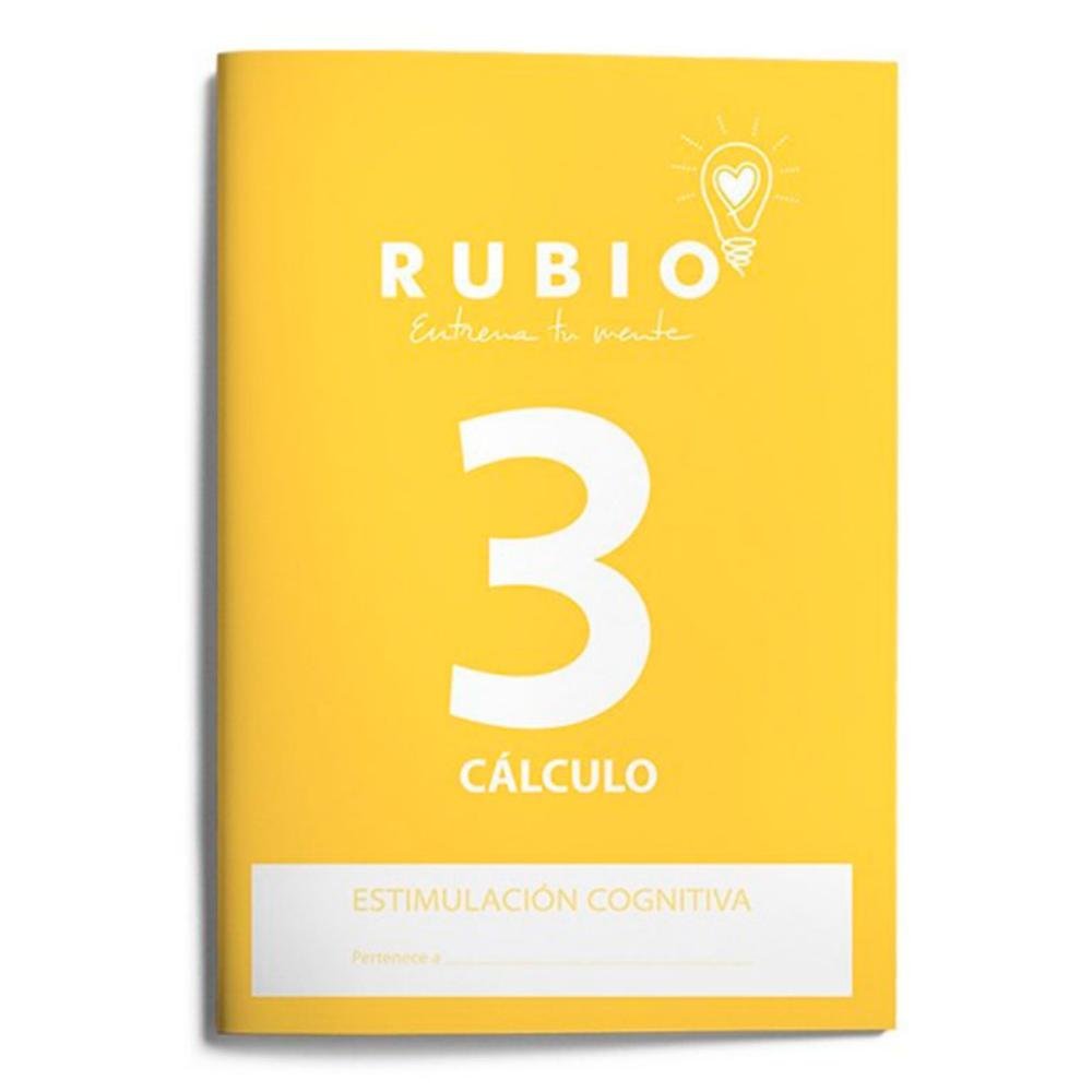Cuaderno Rubio Estimulación Creativa Cálculo 3 A4