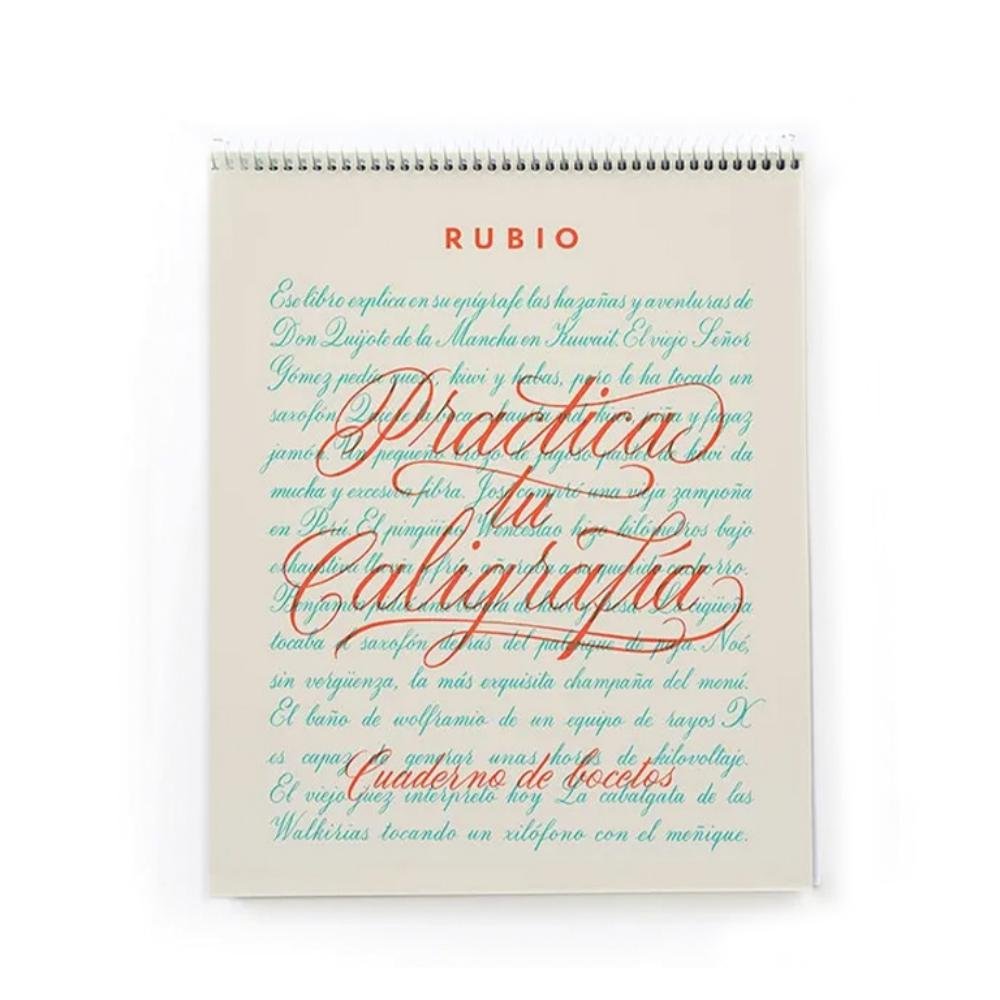 Cuaderno Rubio Bocetos Caligrafía