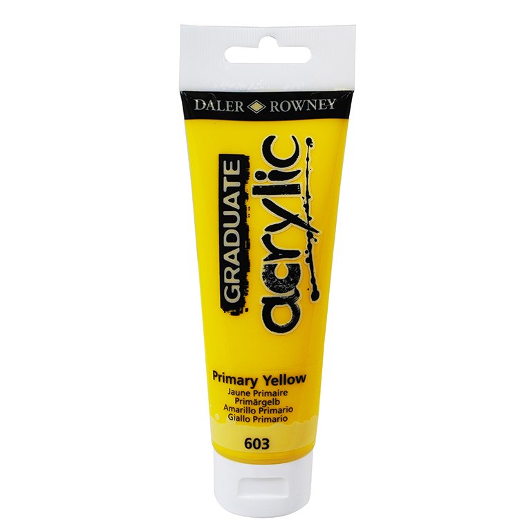 Pintura Acrílica Daler Rowney Graduate Acrylic 120 ml Amarillo Primario