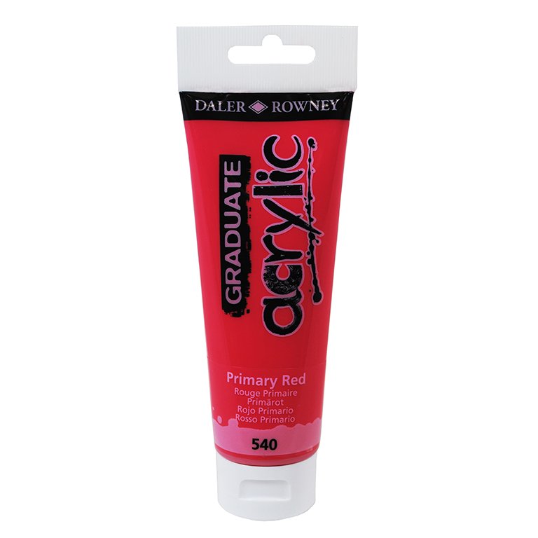 Pintura Acrílica Daler Rowney Graduate Acrylic 120 ml Rojo Primario