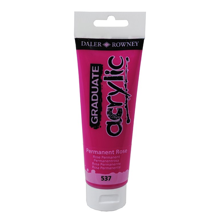 Pintura Acrílica Daler Rowney Graduate Acrylic 120 ml Rosa Permanente
