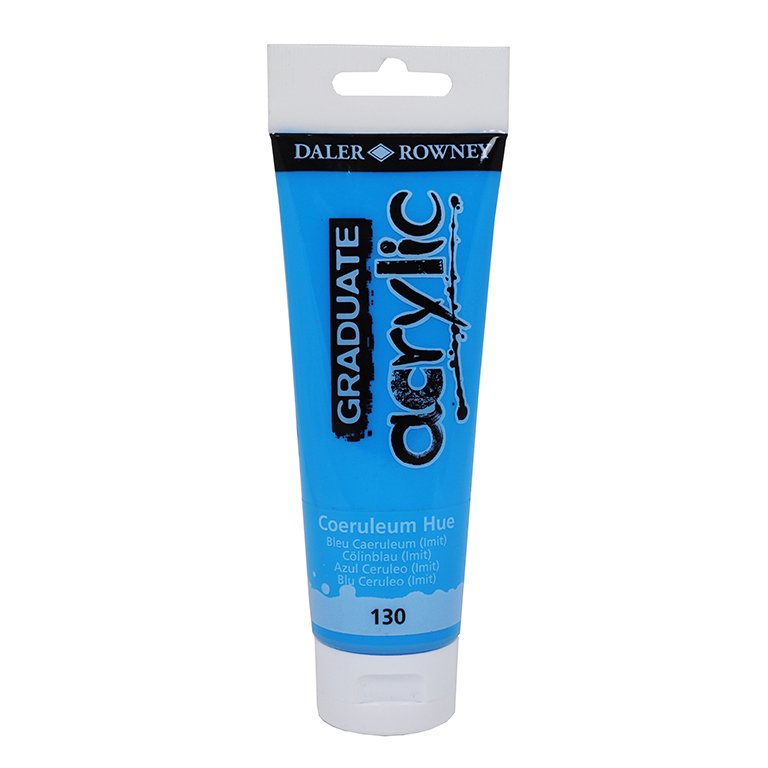 Pintura Acrílica Daler Rowney Graduate Acrylic 120 ml Azul Ceruleo