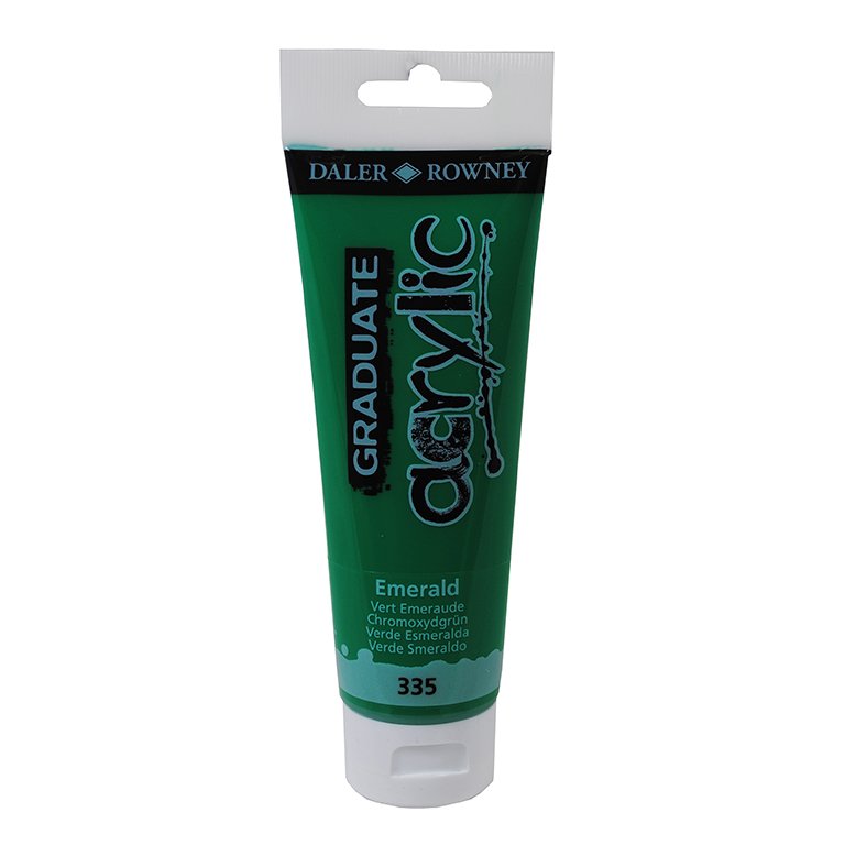 Pintura Acrílica Daler Rowney Graduate Acrylic 120 ml Verde Esmeralda