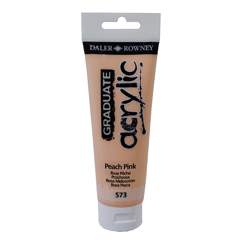 Pintura Acrílica Daler Rowney Graduate Acrylic 120 ml Rosa Melocotón