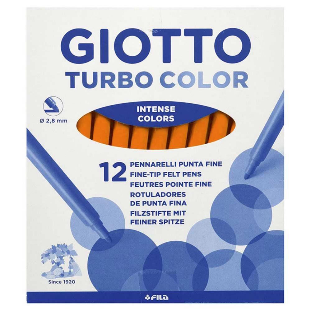 Rotulador Giotto Turbo Color 12 ud. Naranja
