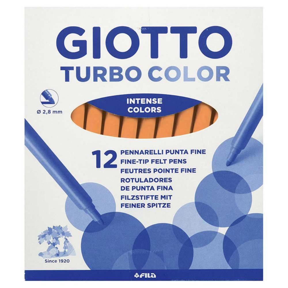 Rotulador Giotto Turbo Color 12 ud. Rosa Pálido