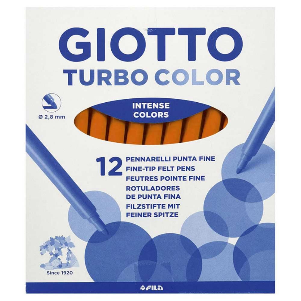 Rotulador Giotto Turbo Color 12 ud. Marrón Claro