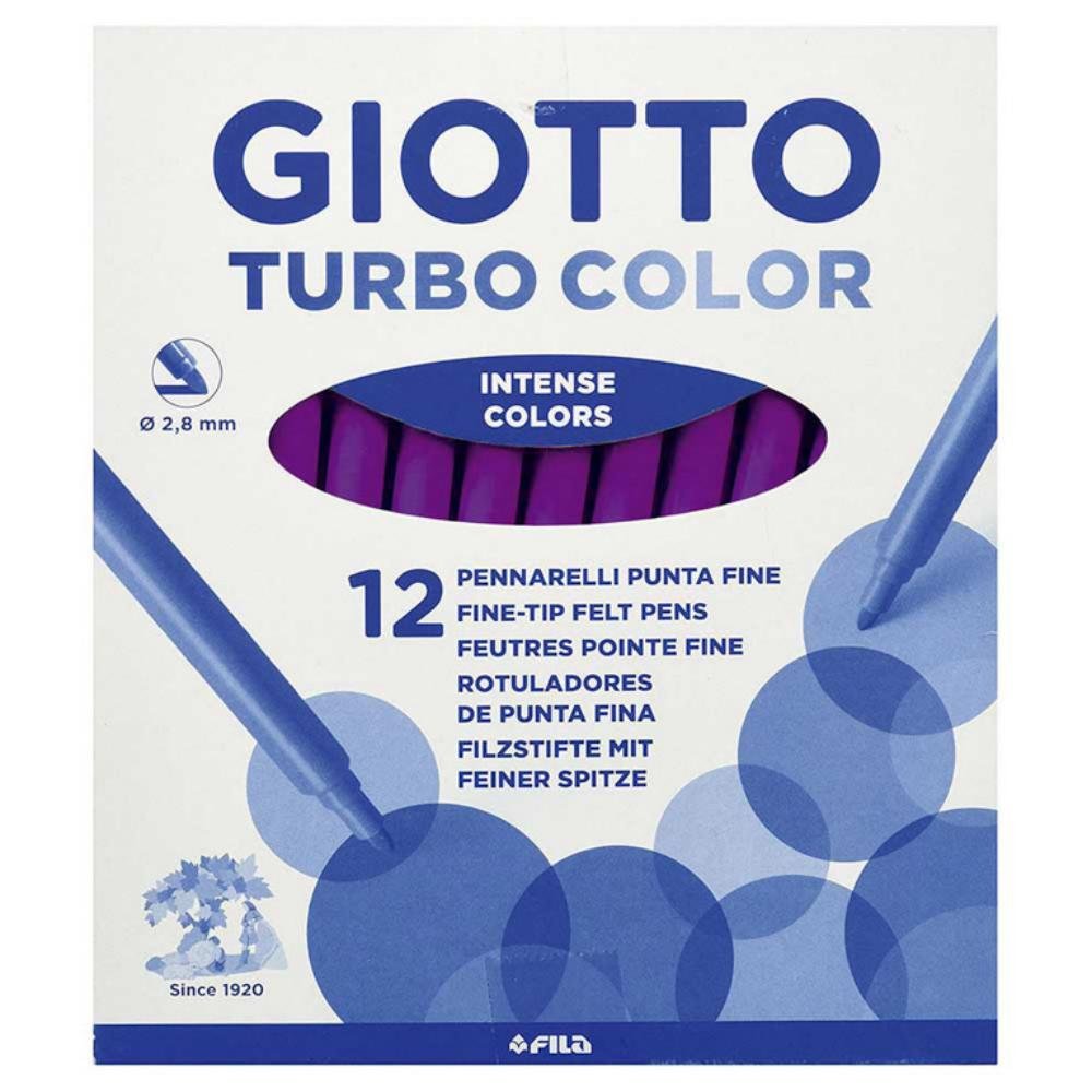 Rotulador Giotto Turbo Color 12 ud. Violeta