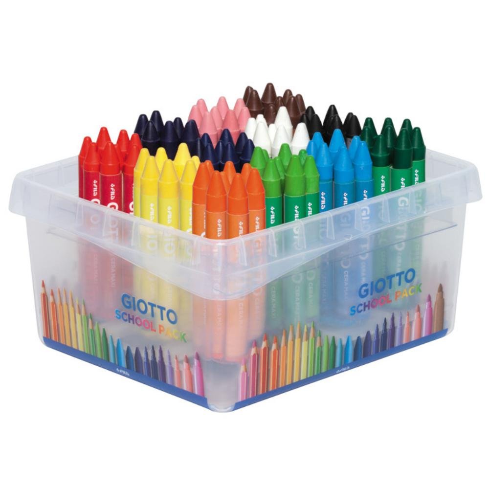 Ceras Blandas Giotto Maxi 12 Colores x 8 ud.