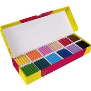 Ceras Plásticas Jovicolor Pack Escolar 12 Colores x 25 ud.