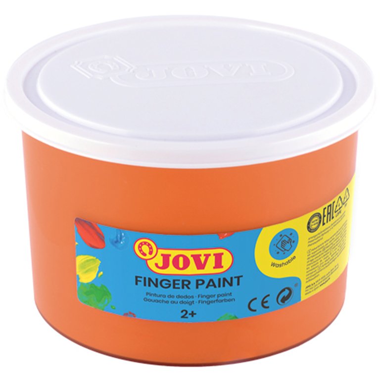 Pintura Dedos Jovi 500 ml Naranja