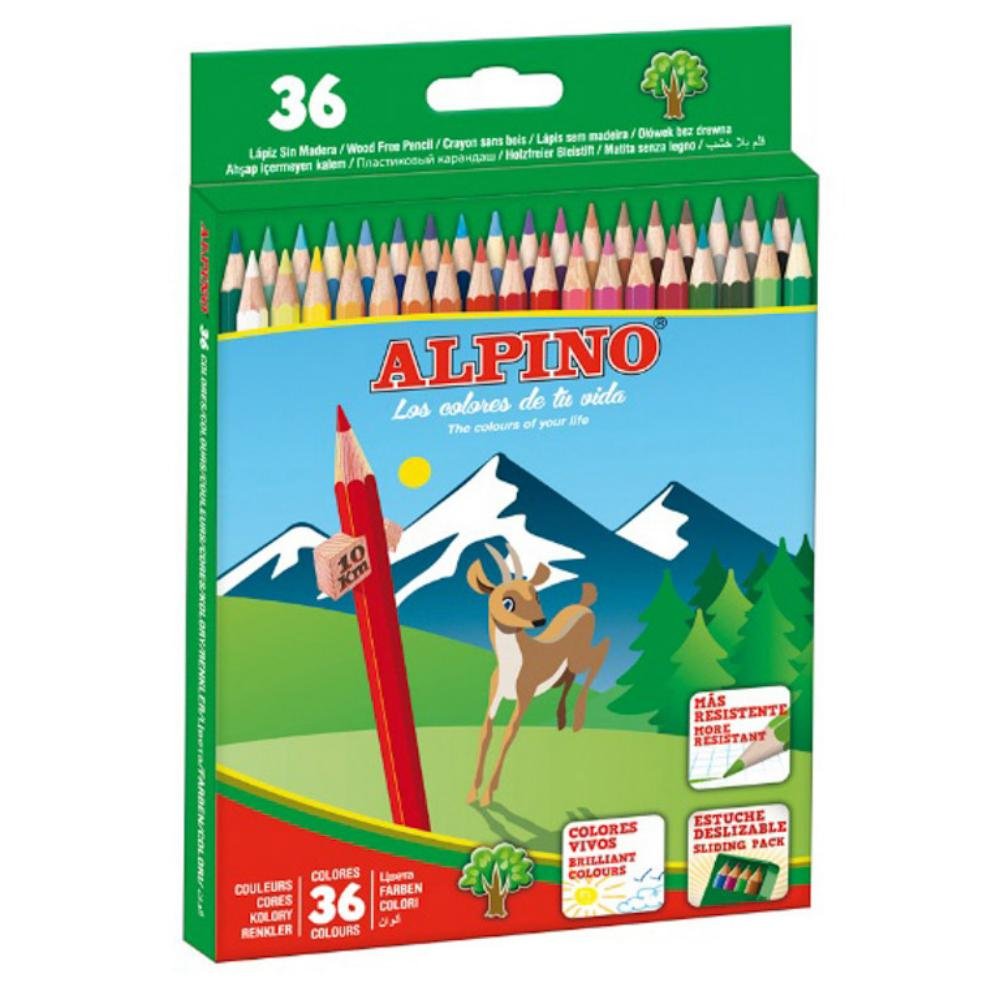 Lápices de Colores Alpino 36 Colores