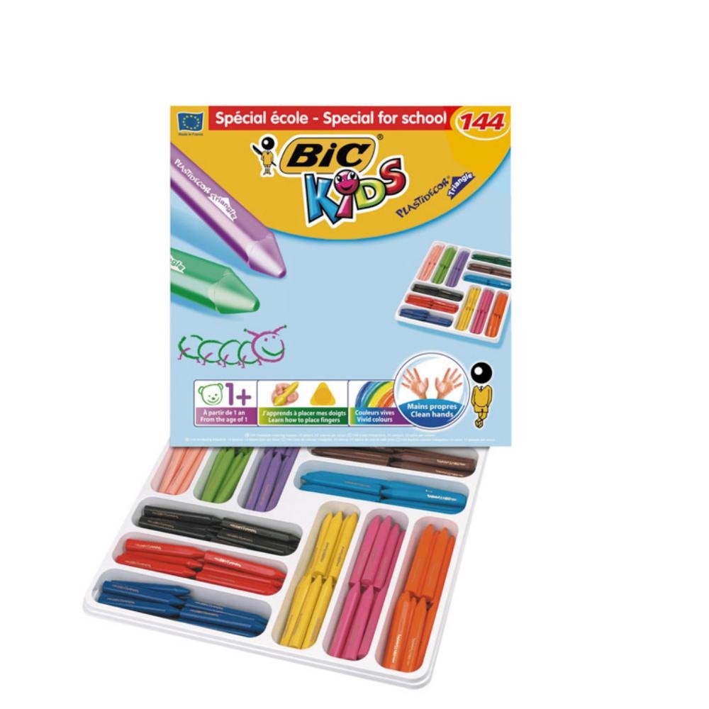 Ceras Plásticas Bic Plastidecor Kids 12 Colores x 12 ud.