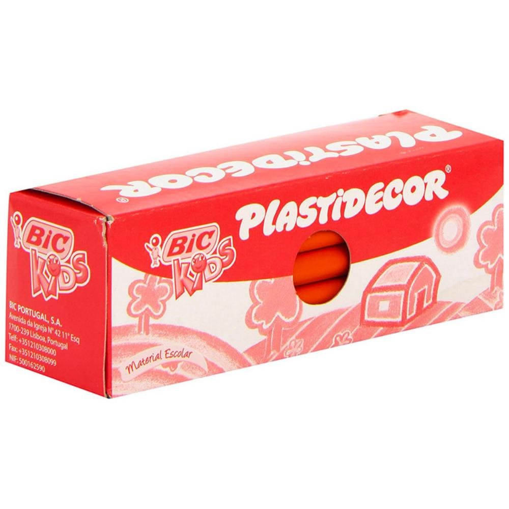Ceras Plásticas Bic Plastidecor Kids Naranja 25 ud.