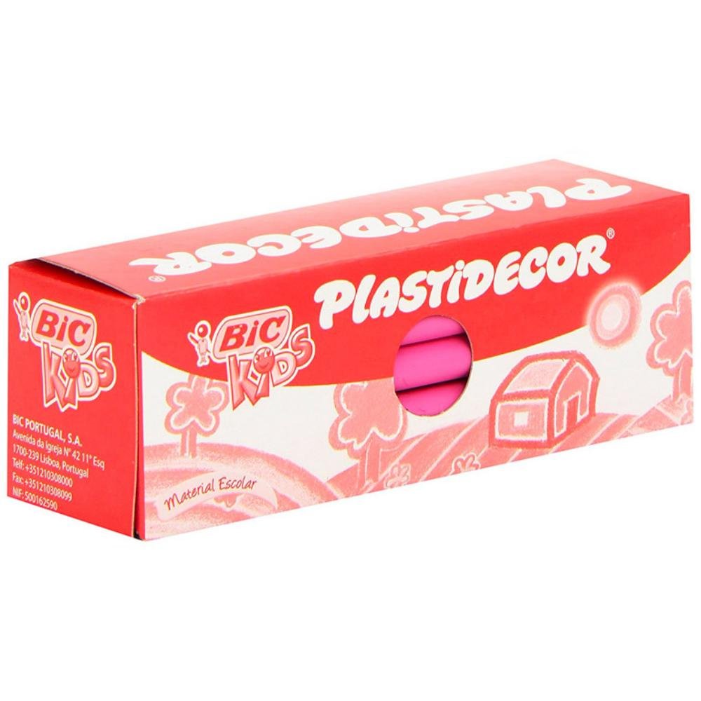 Ceras Plásticas Bic Plastidecor Kids Rosa 25 ud.